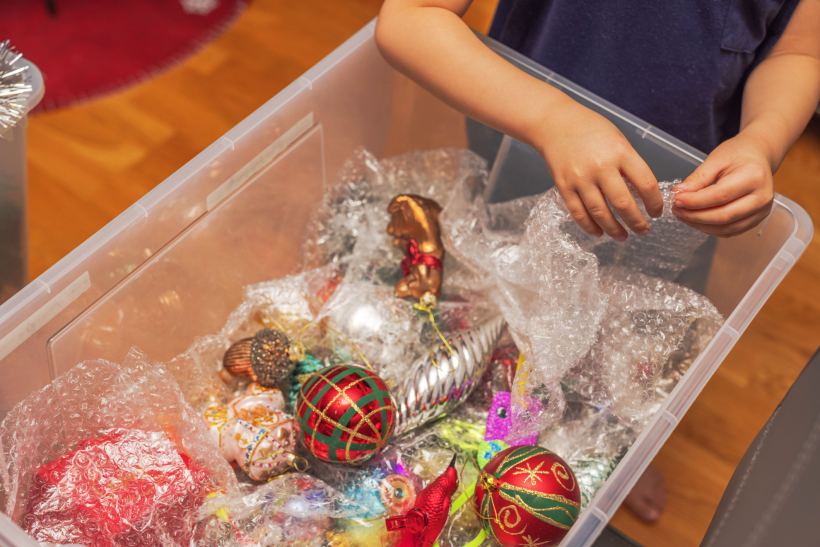 where to store christmas decorations